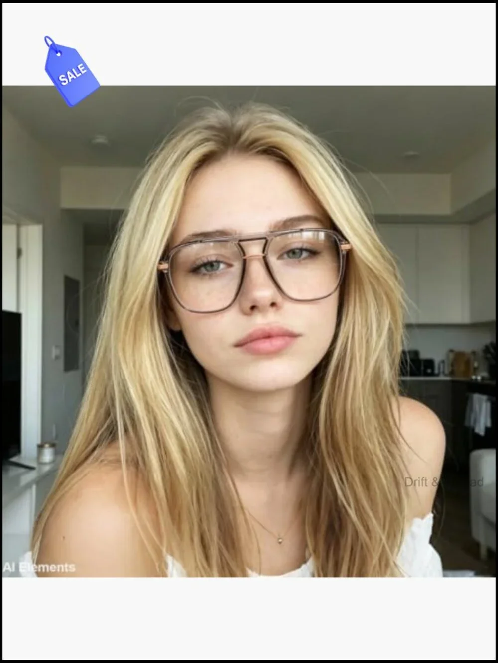 Oversized Aviator Blue Light Blocking Glasses for Women Men TR90 Frame Anti Eye